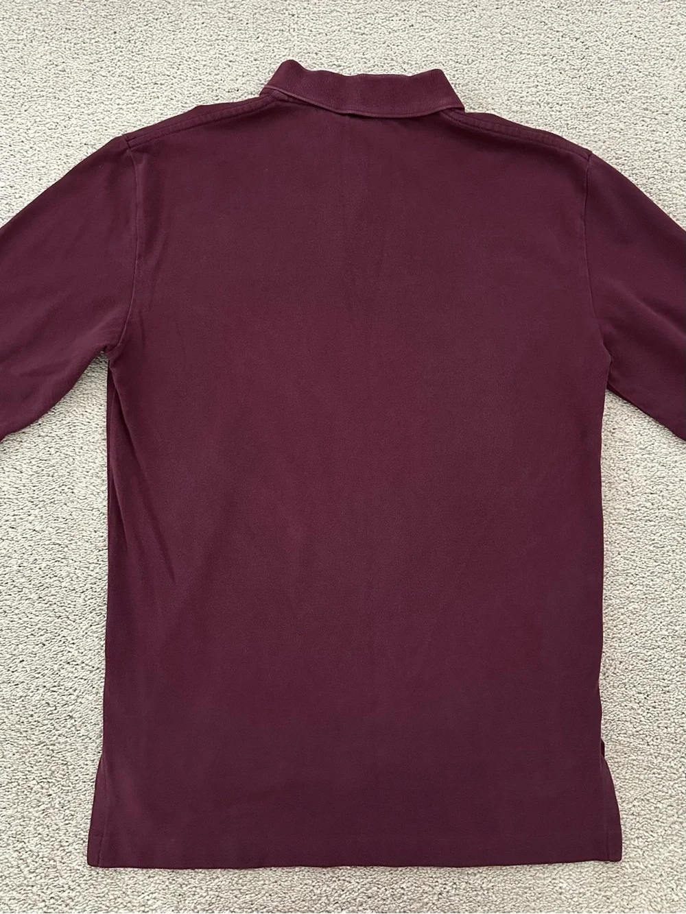 Polo Ralph Lauren Fall Burgundy / Maroon / Oxblood Long Sleeve Polo Shirt